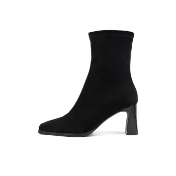 PT'SON Ankle Boots 7CM Women's Black