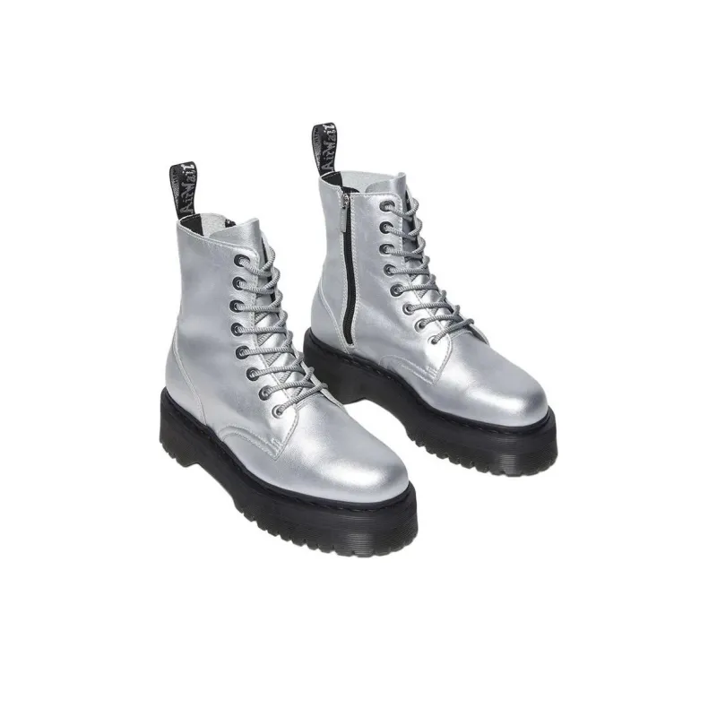 Dr.Martens Jadonseries Short Martin Boot Unisex Silver-2