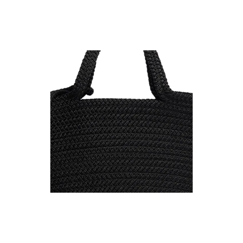 Balenciaga IBIZA Nylon With Lambskin Basket Bag Handbag Medium Size Women's Black-5