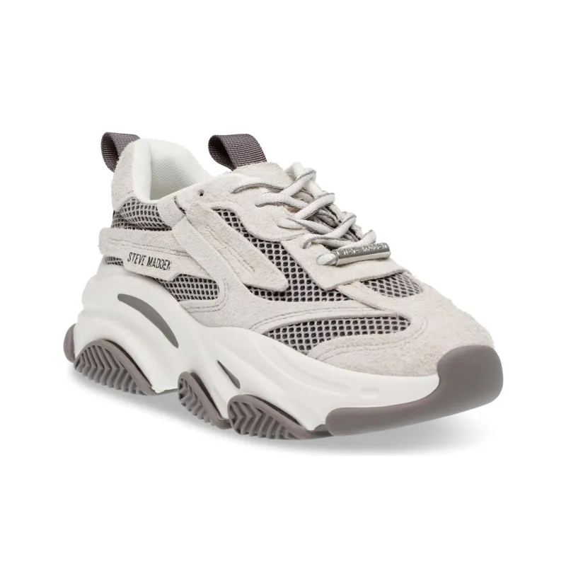 STEVE MADDEN Possession-E Low-Top Casual Shoes Women's Greige-1