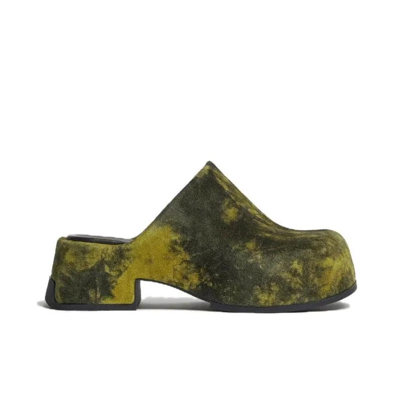MIISTA Closed Toe Slippers 4.5cm Women's Yellow-1