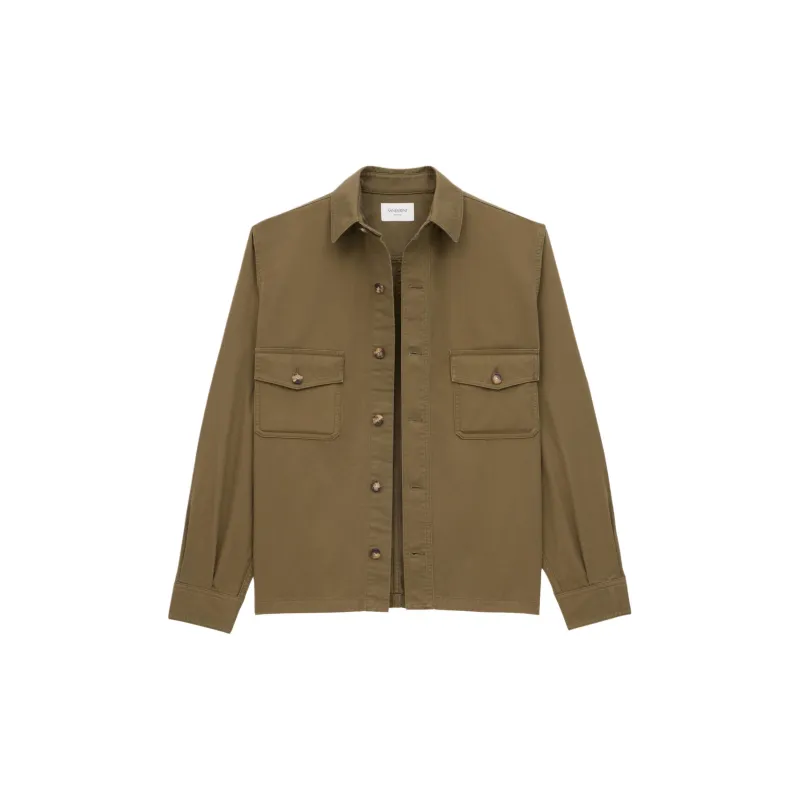 SAINT LAURENT Button Up Twill Overshirt-1