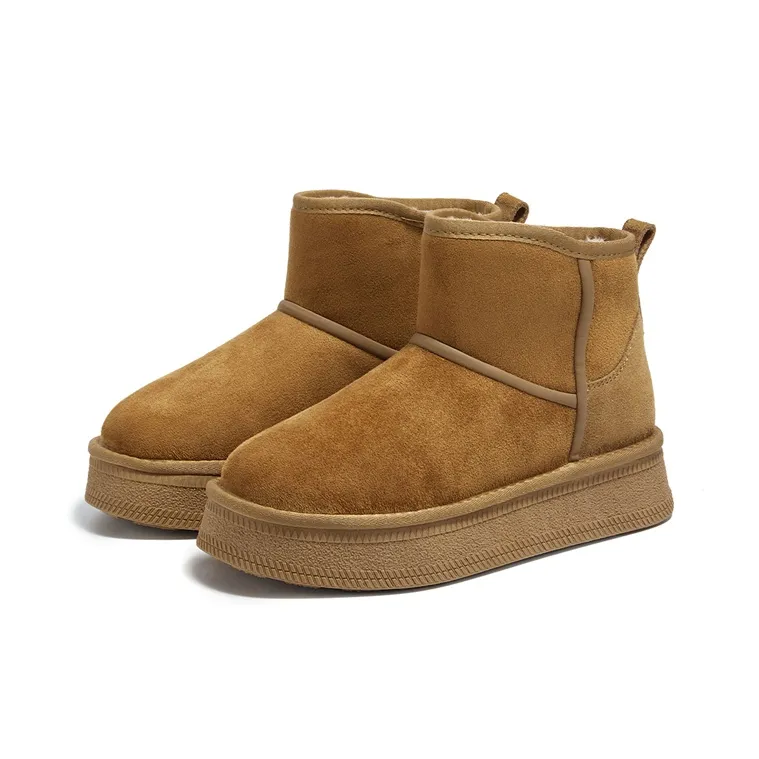 KEKAFU Warm Coverage Short Snow Boots Women's-2