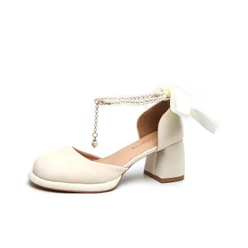 TUOPIN Chunky Heel High Heels Women's