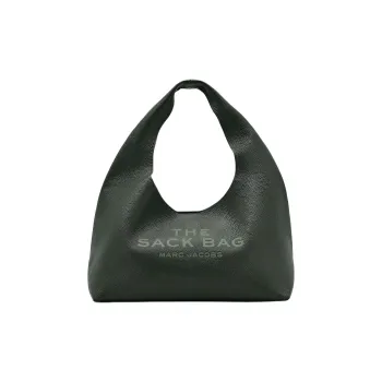 MARC JACOBS Full Grain Leather Shoulder Bag Medium Size Women's Ivy Green