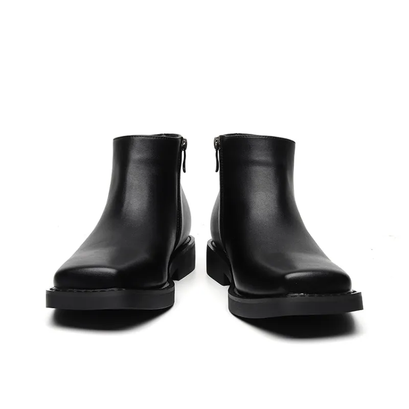Chi Wolf Ankle Boots Men's Black-3