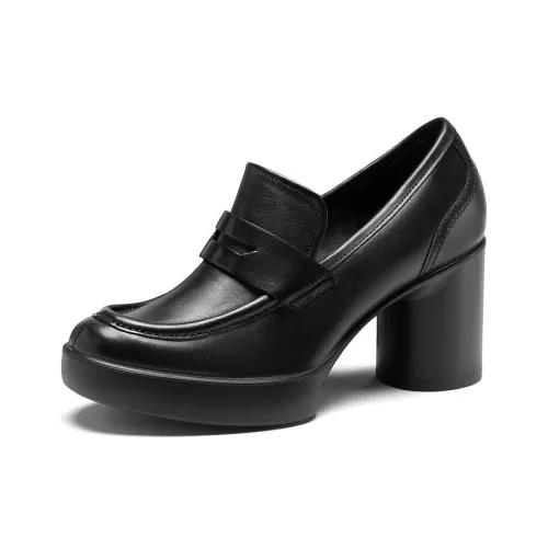 Ecco Chunky Heel High Heels Women's Black