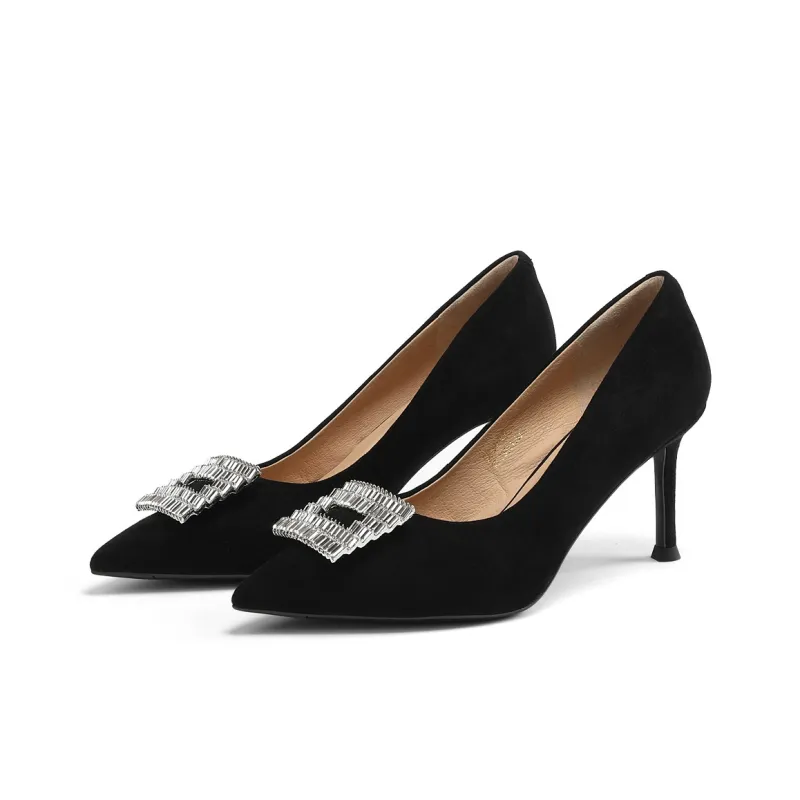 ST&SAT Slim Heel High Heels 8.3cm Women's-5