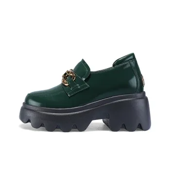 IiJin High Heels Women's Dark Green