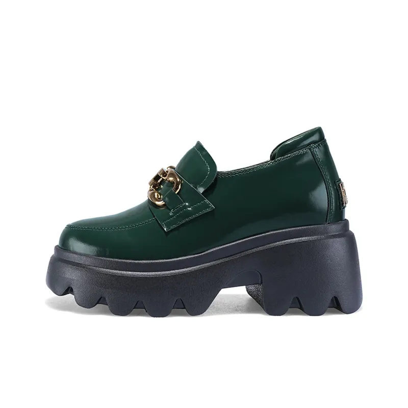IiJin High Heels Women's Dark Green-0