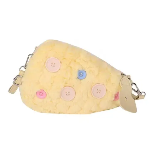 FINDINGS Faux Fur Crossbody Bag Women's Cheese Yellow