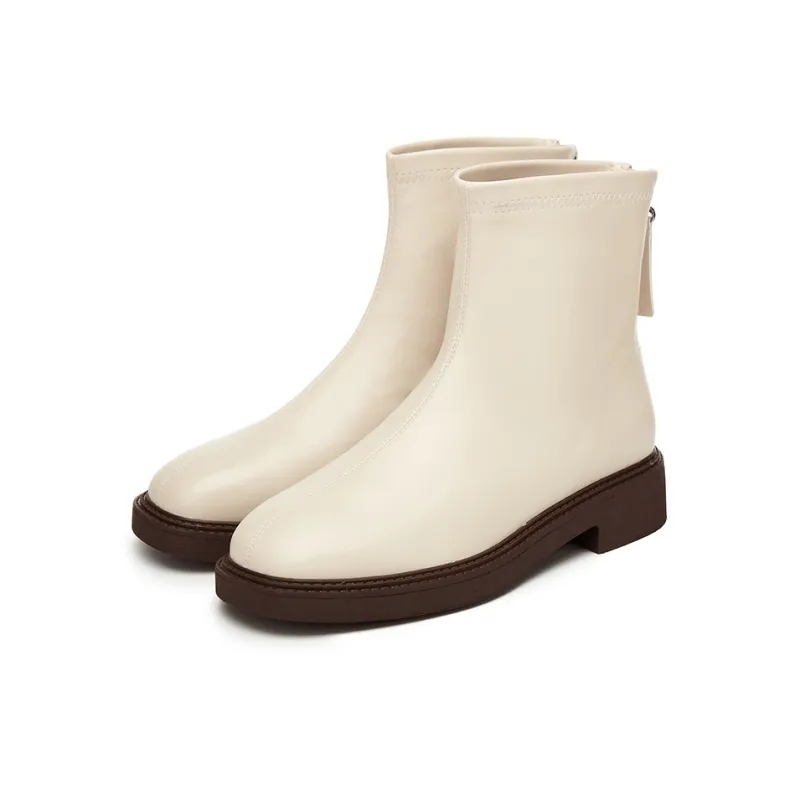 DAPHNE Ankle Boots Women's Black/Beige-2