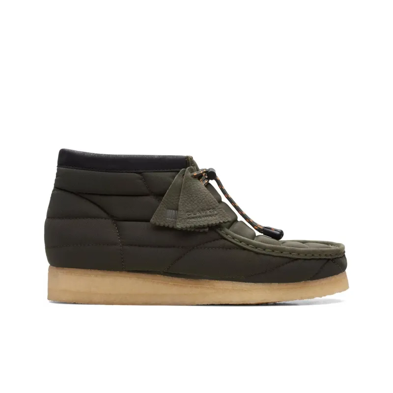 Clarks Originals Wallabee Boot Khaki Quilted-1