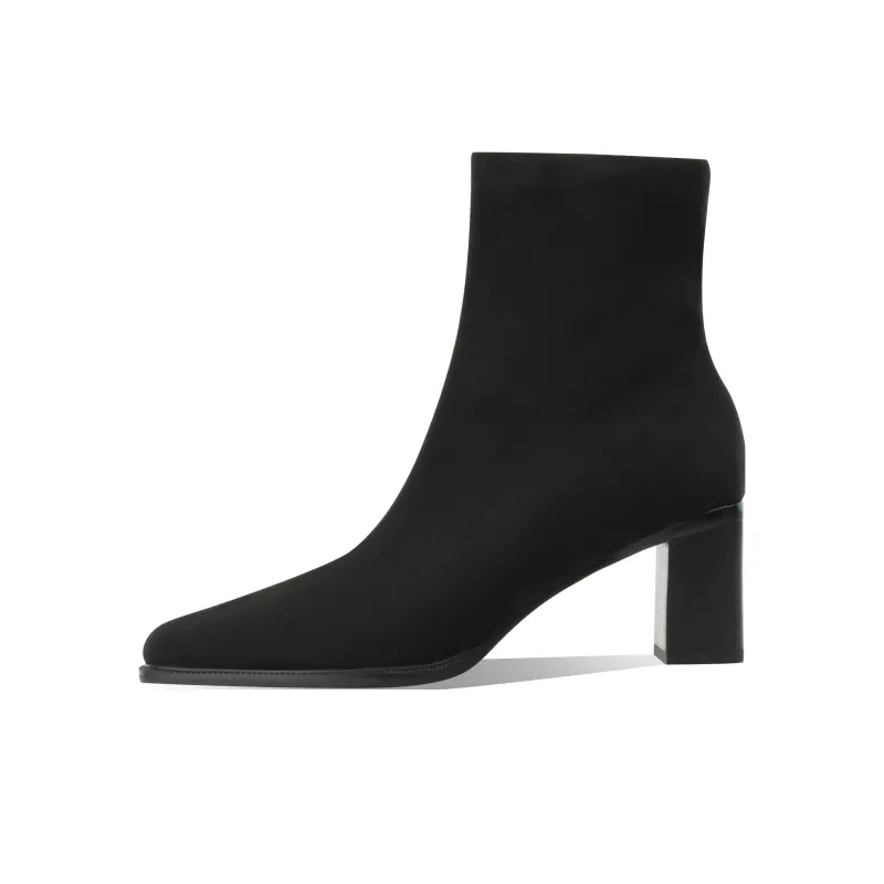 BOERDIQI Ankle Boots 6cm Women's Black-0