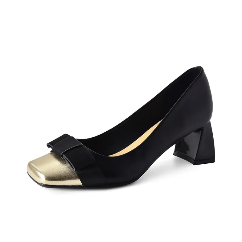 Beijiani Chunky Heel High Heels 5.5cm Women's-1