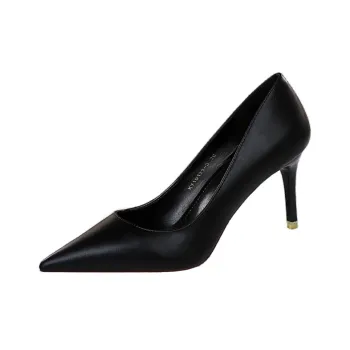 BIGTREE High Heels Women's Black/White/Pink/Gray