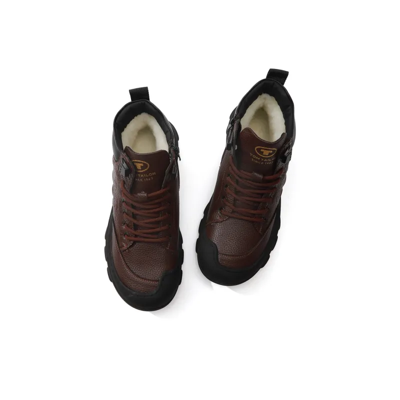 TOM TAILOR Cool Black Urban Techwear Boots Thermal Snow Boots Men's-12