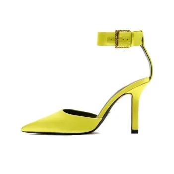 ZARA Slim Heel High Heels Women's Lime Green