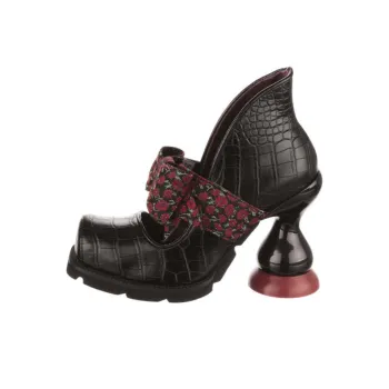 IRREGULAR CHOICE Aw Shucks Irregular Heel High Heels Women's Black