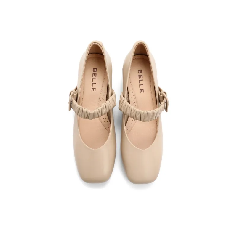 BELLE Chunky Heel High Heels 3.5cm Women's-15