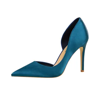 BIGTREE Chunky Heel High Heels 9.5cm Women's