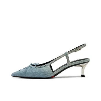 Staccato Diva High Heels Flared Heel High Heels 6cm Women's Blue