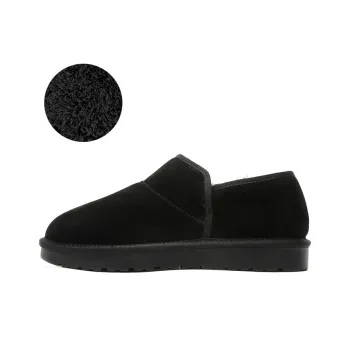 Little Red Man Warm Coverage Ankle Length Snow Boots Unisex Black