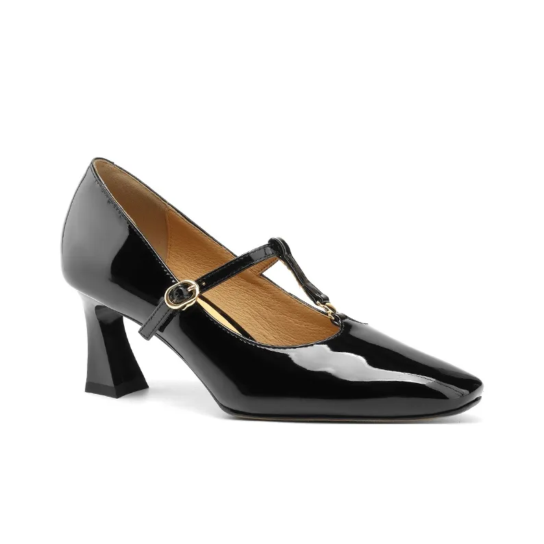 Echo&yolo Chunky Heel High Heels 6.5cm Women's-1