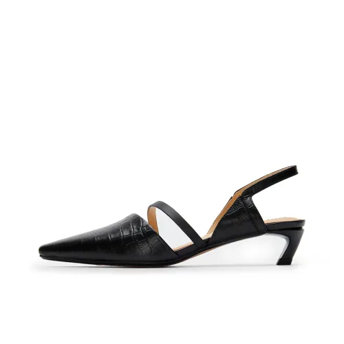 AJOY SAHU Slim Heel Stylish Sandals Women's Black