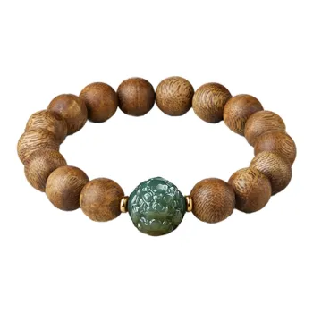 Moonstone Edge Agarwood Bracelets Unisex
