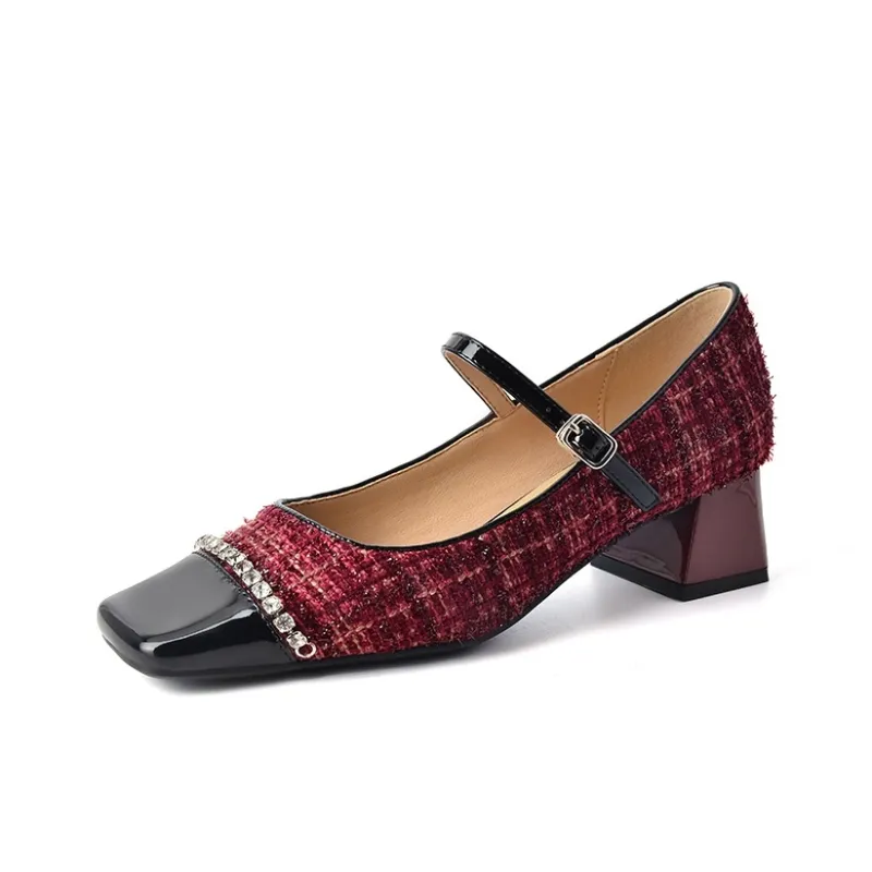 Beijiani Chunky Heel High Heels Women's-8