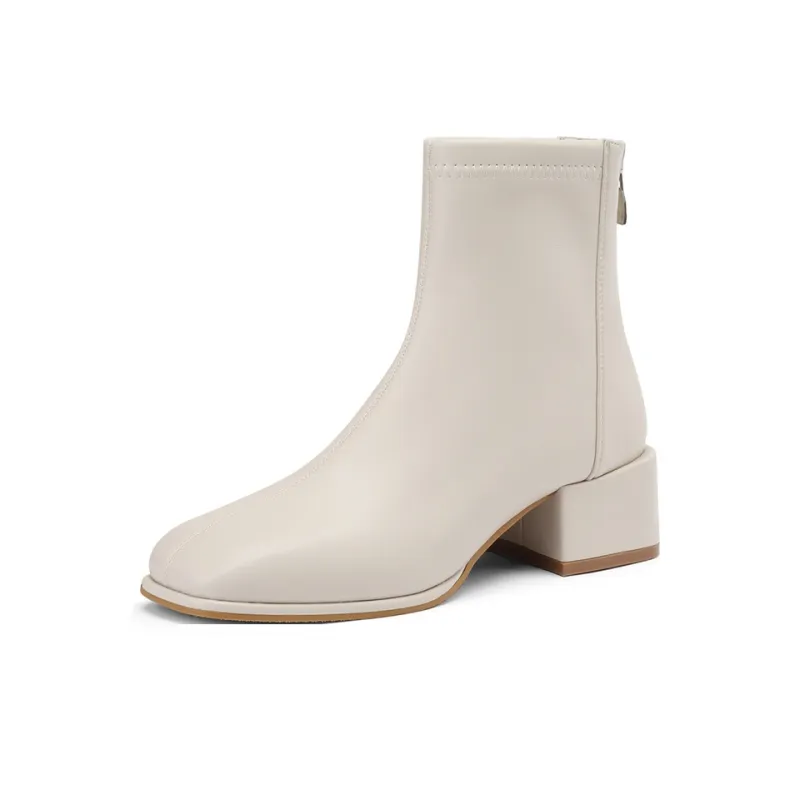 DAPHNE Ankle Boots Women's Khaki/Black/Beige-17