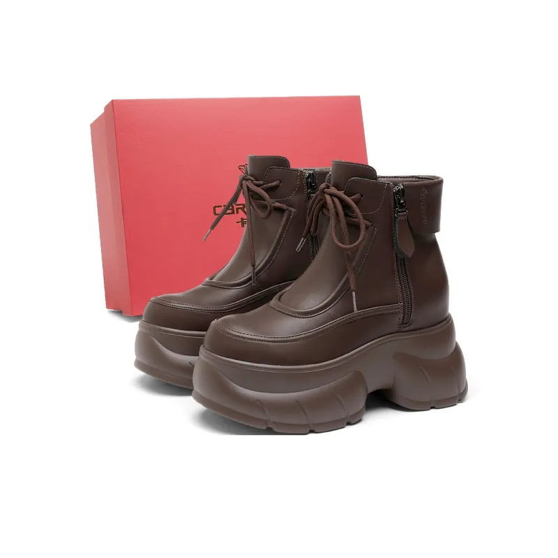 CARDANRO Small sized Sky Vegetables Ankle Boots 10cm Women's-7