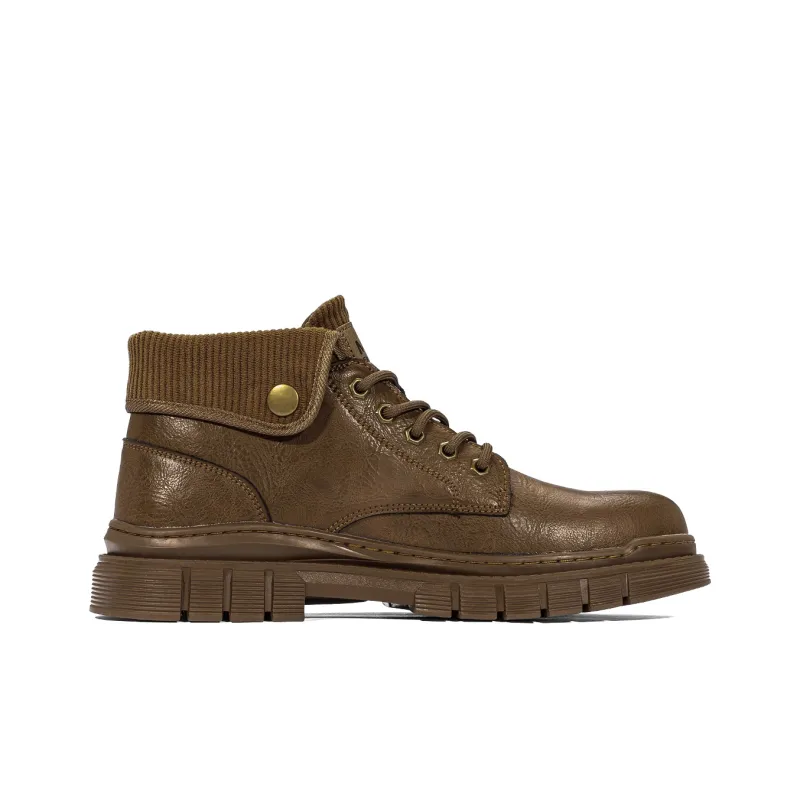 FAIRWHALE Martin Boots Men Black/Brown-1