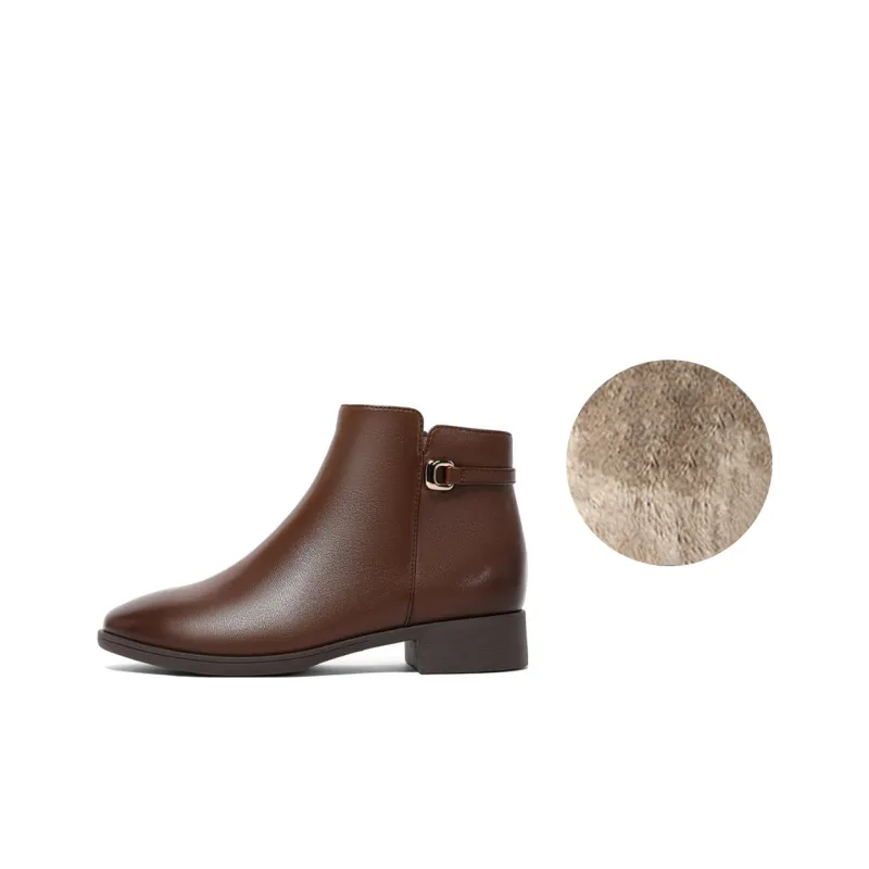 Senda Ankle Boots Women's Black/Brown-4