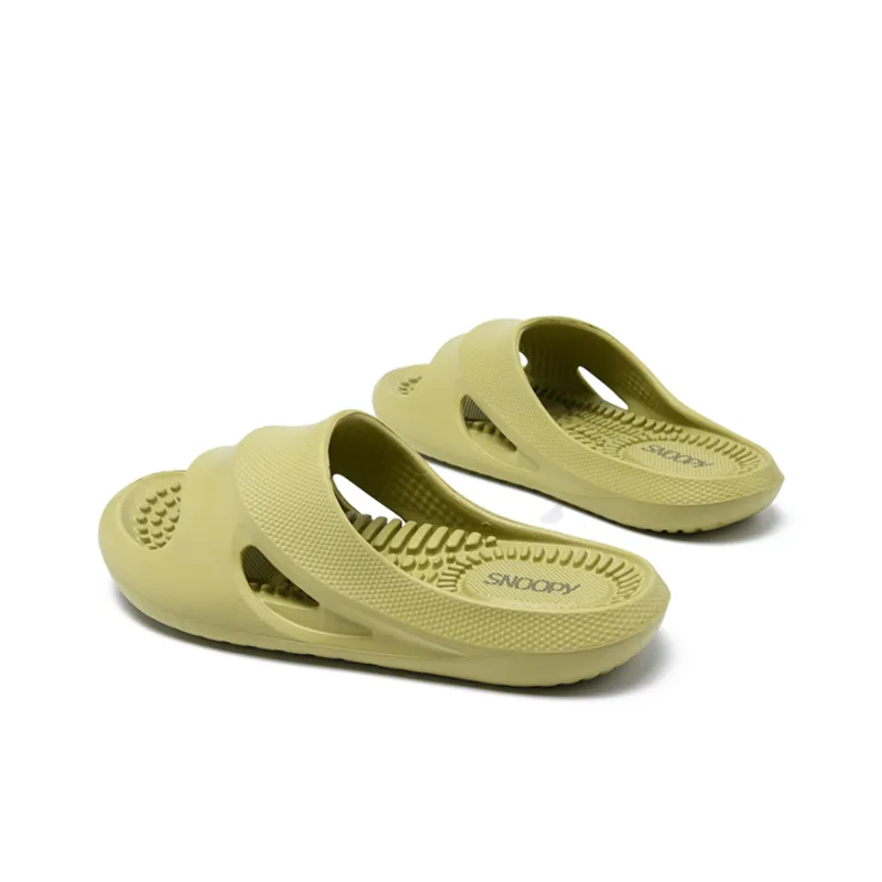 SNOOPY EVA Slip-Resistant Slide Slippers Women's Disk Green-3
