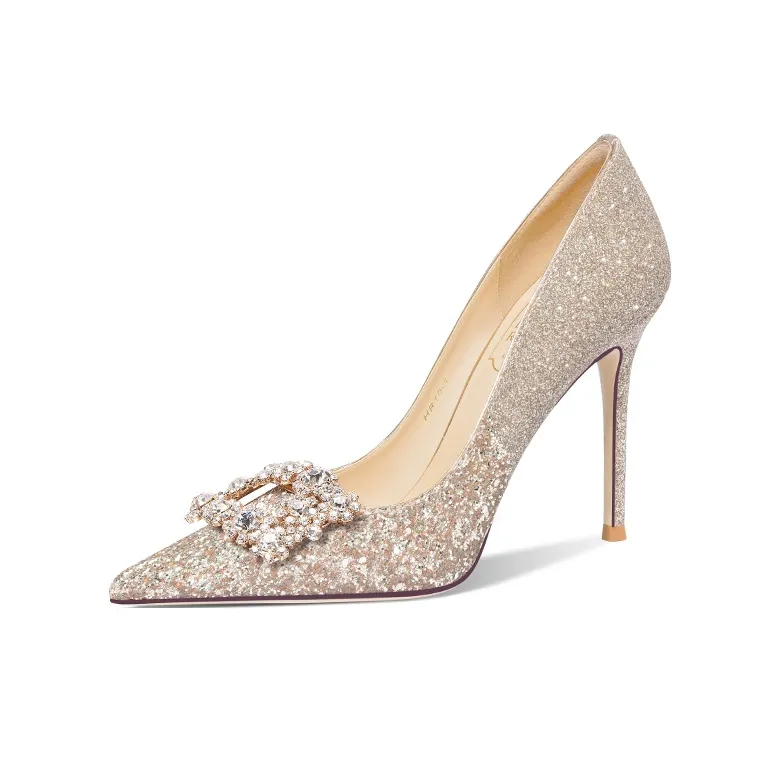 Holy Rose High Heels Women's Gold-5