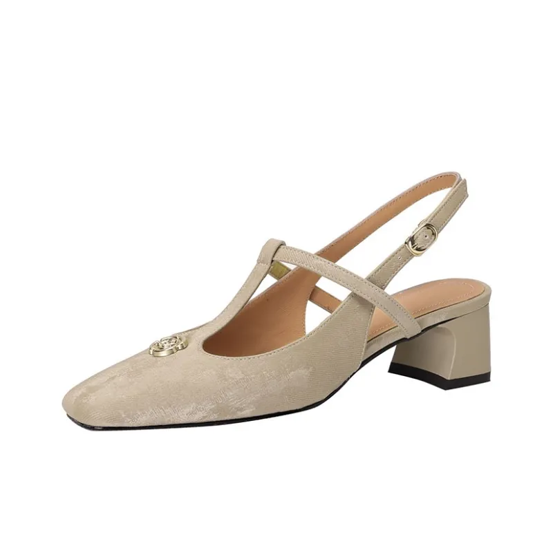 Echo&yolo Chunky Heel High Heels 4.5cm Women's-5
