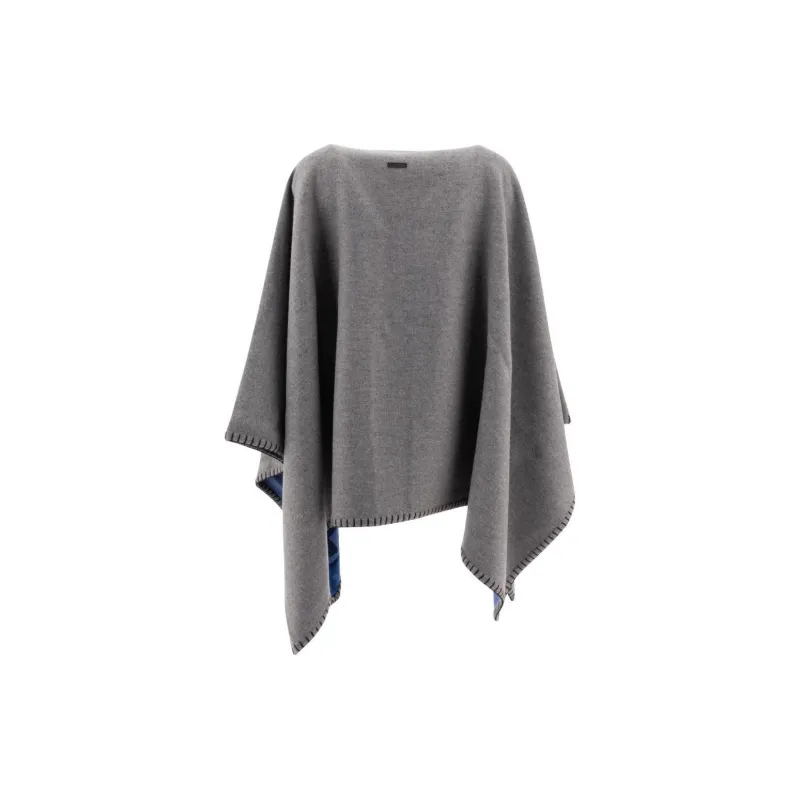 Ferragamo Nadir Print Reversible Cape-1