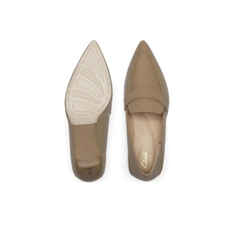 Clarks Slim Heel High Heels 5cm Women's Light Brown-4