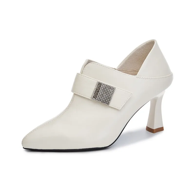 POOQ Slim Heel High Heels 8CM Women's-6