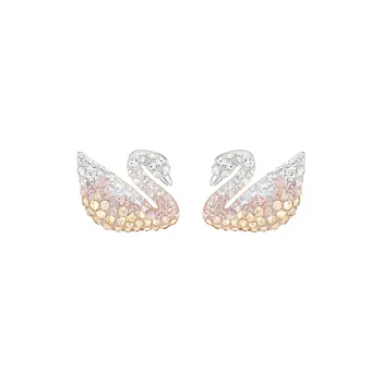 Swarovski Artificial Crystal Stud Earrings Women's Light Gradient