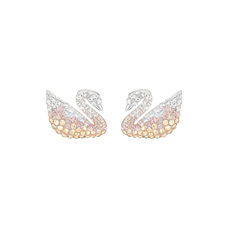 Swarovski Artificial Crystal Stud Earrings Women's Light Gradient-0