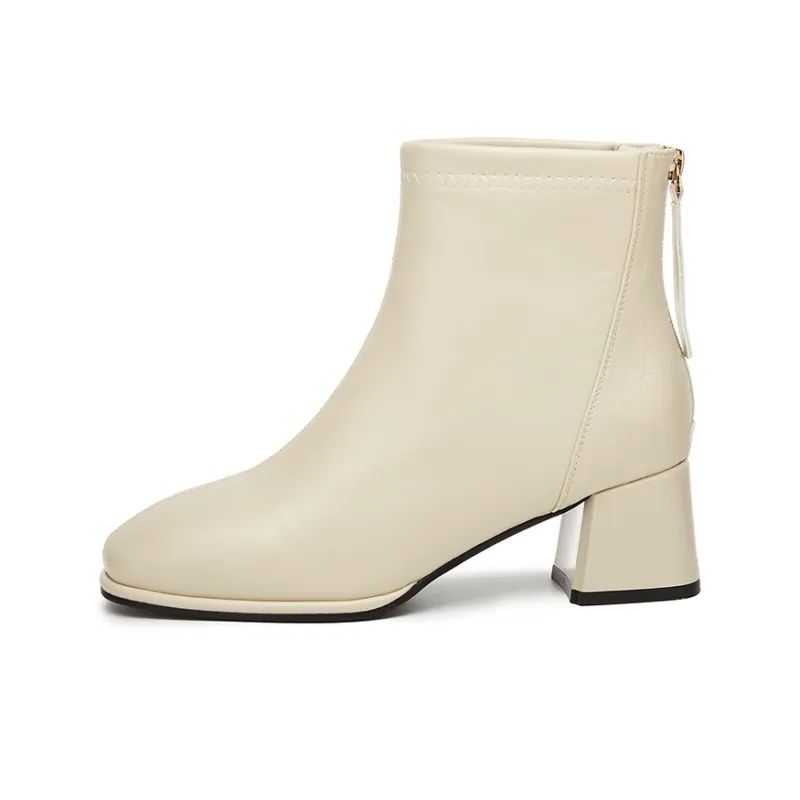 DAPHNE Ankle Boots Women's Black/Beige-7