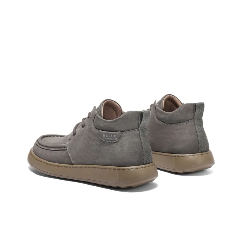 BELLE Ankle Boots Men Black/Earth Yellow/Gray-3