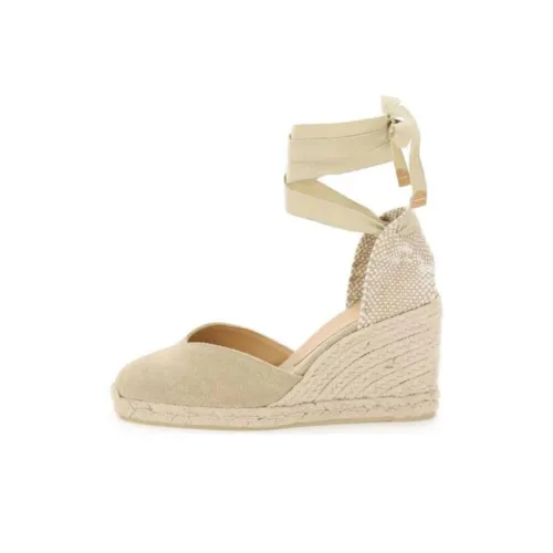 Castañer Wedge Heel High Heels 8cm Women's Beige