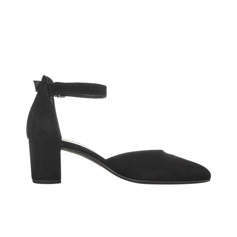 Gabor Chunky Heel High Heels 5.5cm Women's Black-1
