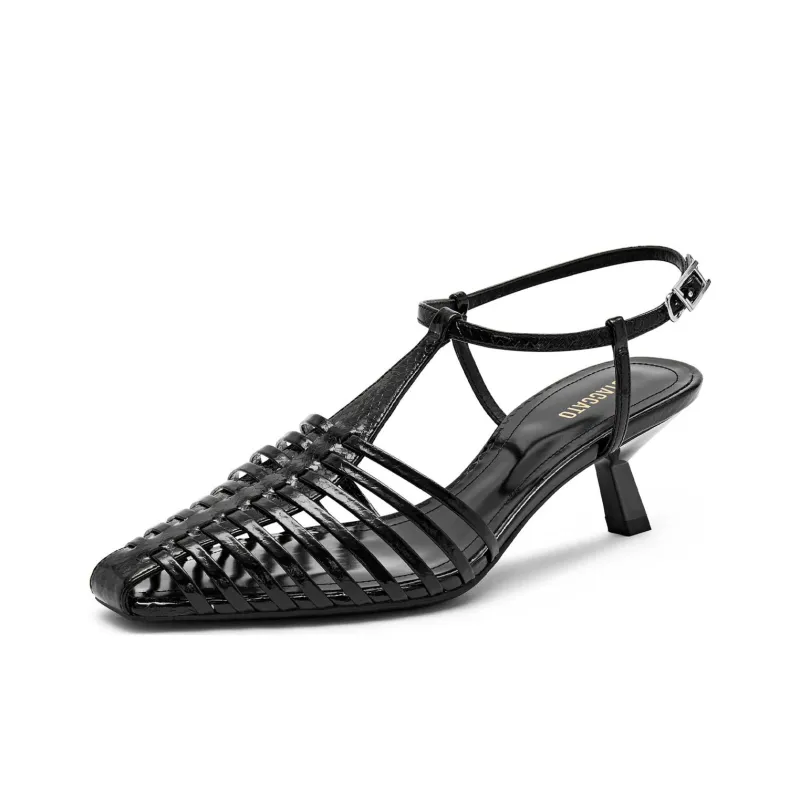 Staccato Fishbone High Heels Slim Heel High Heels 6cm Women's-5