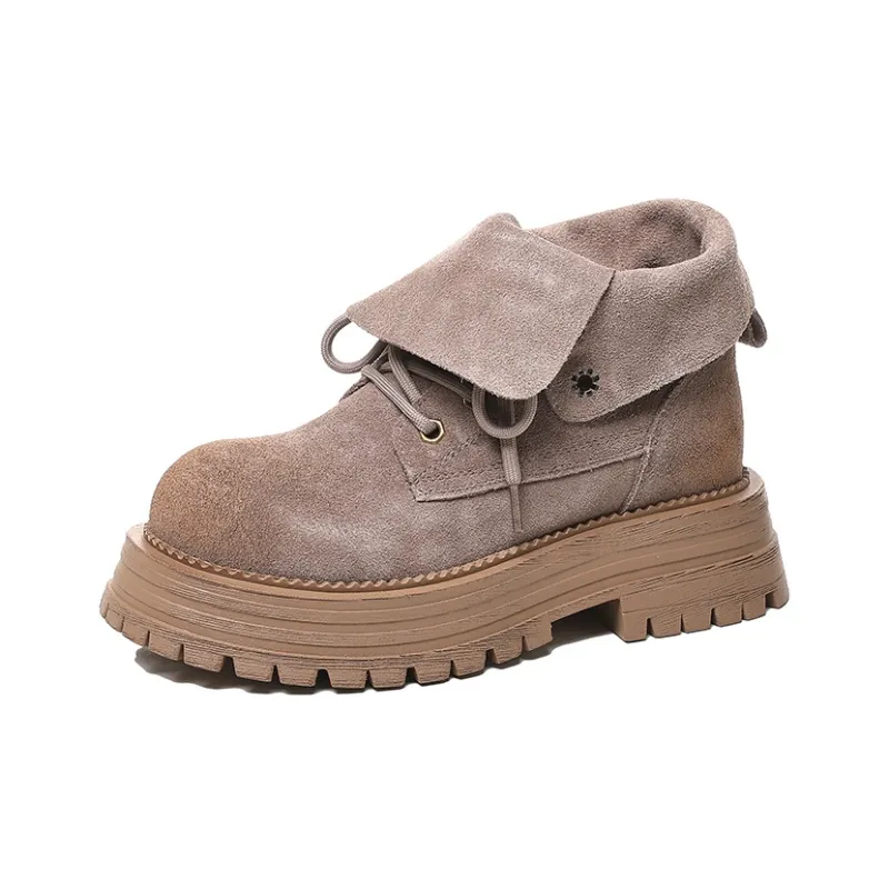 POOQ Short Martin Boot 5CM Women's-9