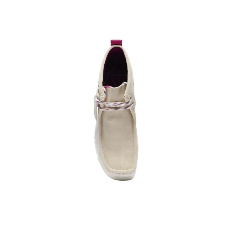 Clarks Wallabee Ankle Boots Women's Beige-2